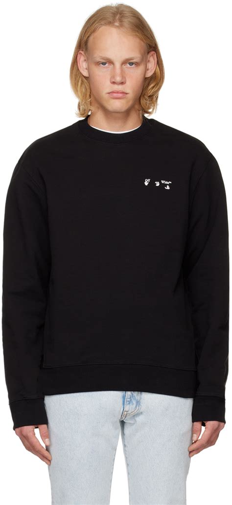 off white black crewneck